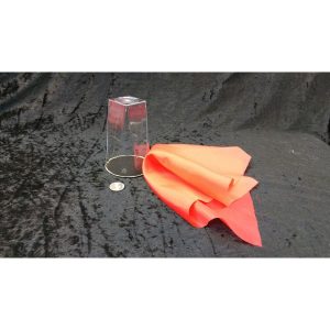 כוס עם מטבע ומשטח